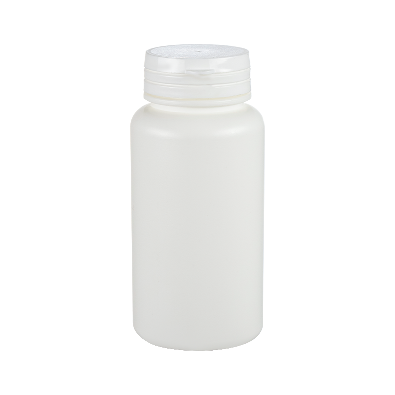 HDPE 150 مل زجاجة مستديرة عالية غير شفافة