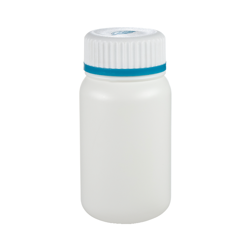HDPE 200 مل زجاجة مستديرة ورقة